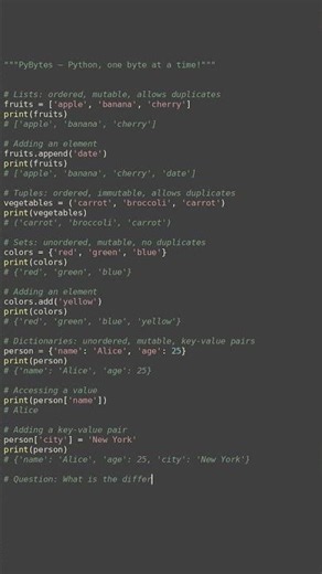 data structures basics #python #showcase