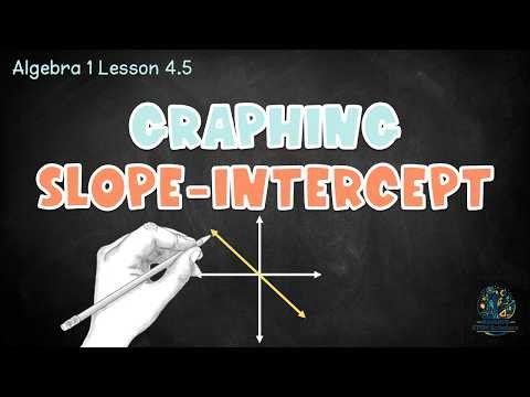 Graphing Linear Equations in Slope-Intercept Form | y = mx + b Lesson | Algebra 1 help