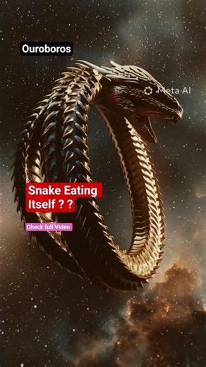 Ouroboros- Real? Snake Eating Itself #snakevideo #rescue #cobra #kingcobra mamba #python #anaconda