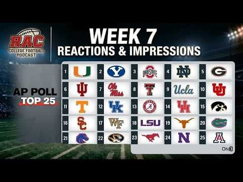 College Football Week 7 Wrap Up | HUGE Mix Up In The Top 10