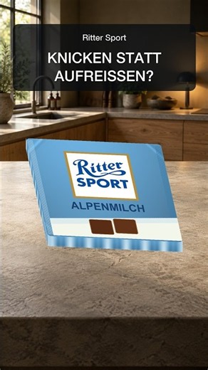 Ritter Sport: Warum öffnet ein Knick die Packung?
