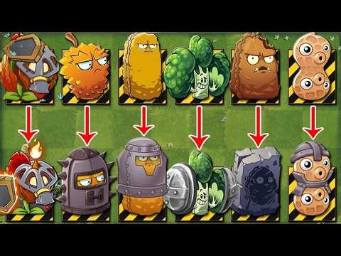 24 NUT & DEF Plants Battlez - Who Will Win? - Pvz Old Plant vs New Plant