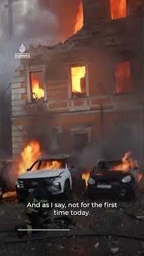 Russia strike sets National Academy of Sciences of Ukraine ablaze