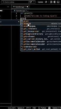 🐍 Python Functions Explained in 60 Seconds! Write Cleaner Code 🚀#python #pythonprogramming #coding