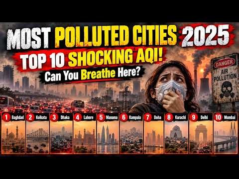 Top 10 Most Polluted Cities 2025 🌍 | AQI Rankings, Pollution Causes & Health Effects