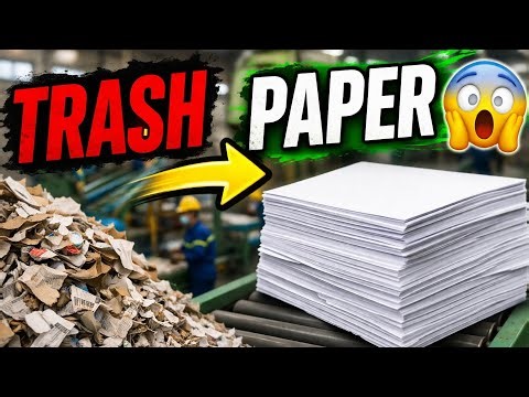 Inside a Paper Recycling Plant 🏭 | Shocking Transformation Process!