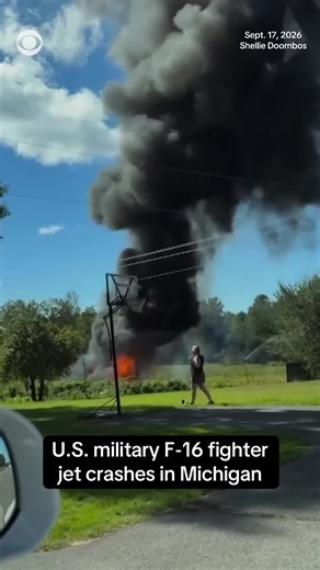 An F-16 fighter jet crashed in Grand Traverse County, Michigan, on Thursday, and an evacuation order is in effect along part of County Road 633, the county's emergency management said. A spokesperson with the 149th Fighter Wing of the Texas National Guard confirmed that the pilot ejected and is in stable condition. They are currently receiving medical treatment. The aircraft was participating in a routine training exercise at the time of the crash, according to the spokesperson. Tap the link to 