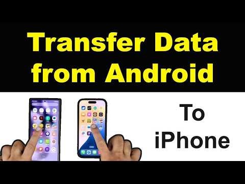 How to transfer data from android to iphone after setting up iphone