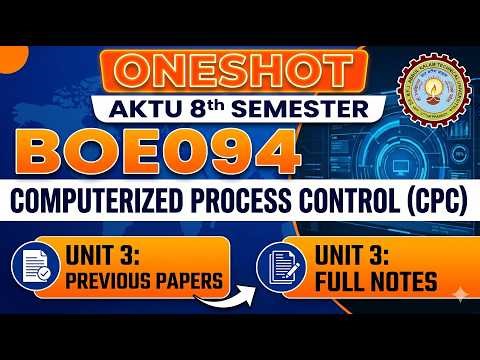 Advanced Process Control Strategies 🔥 | Unit 4 Computerized Process Control AKTU