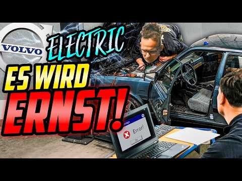 MOMENT der WAHRHEIT! - Volvo 340 mit TESLA Technik - SCHEITERT der ERSTE Test?!