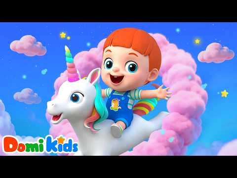 Rainbow Unicorn🦄[NEW] | Dreamy Fantasy | Sing Along Domi Kids | Nursery Rhymes & Kids Songs