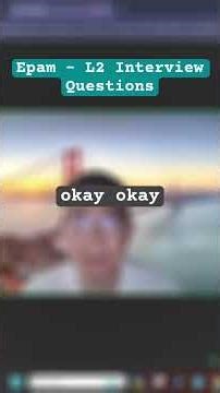 Java Interview Prep: EPAM 2nd Round Questions Explained! #shorts #javainterviewquestions #epam