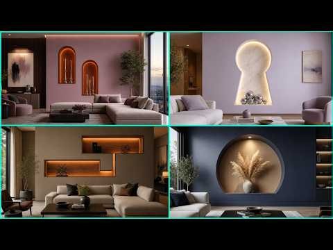 Wall Niche Design Ideas for Living Rooms With Stylish Recessed Display Spaces