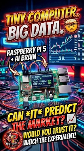Raspberry Pi + AI =Stock Market Hacker?⚡ #viraltech #stockmarket #shorts #raspberrypi #sharemarket