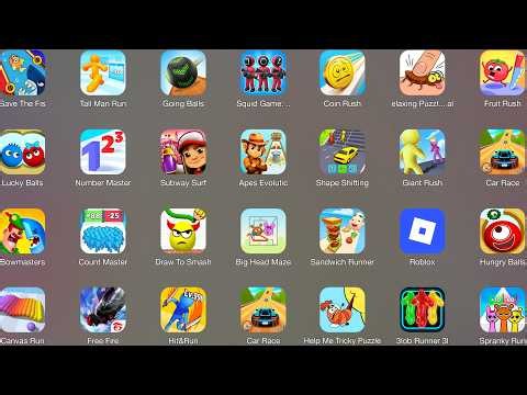 Roblox,Spranky Survival,Save The Fish,Hide Ball,Relaxing Puzzle,Fruit Rush,Count Masters,Going Balls