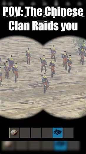 POV: The Chinese clan raids you in Rust...