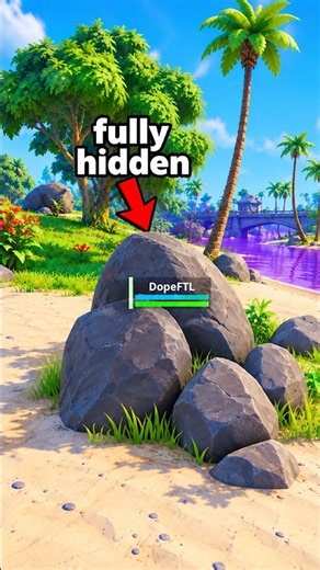 HIDE INSIDE ANY ROCK GLITCH in Fortnite Chapter 7 Season 4 💀 #fortnite #shorts #gaming