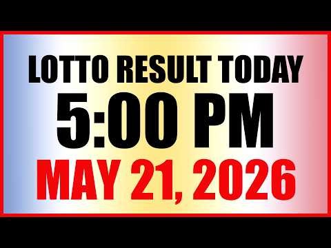 Lotto Result Today 5pm Draw May 21, 2026 Swertres EZ2 PCSO