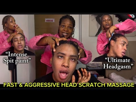 ASMR✨1 HOUR OF FAST AND INTENSE AGGRESSIVE HEAD SCRATCH MASSAGE ,EXTREME BRAIN TINGLES*ALL TOOLS*