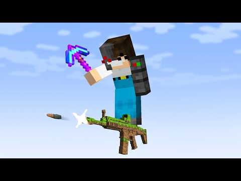 Minecraft, But It's On 1 Guns Block