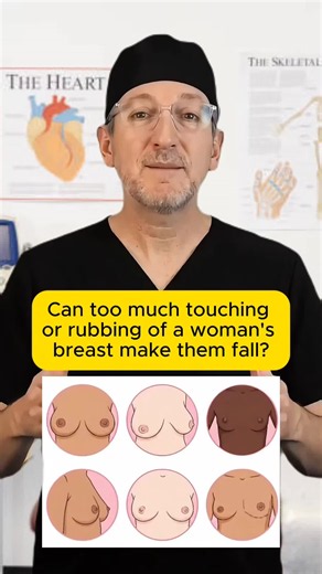 Can too much touching or rubbing of a woman's breast make them to fal Good question This is a very good question. #health