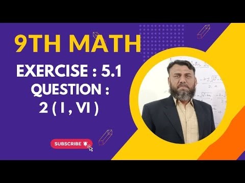 Class 9 maths chapter 5 exercise 5.1 Question 2 ( i - vi) smart syllabus|| 9th maths ch 5 ex 5.1 Q 2