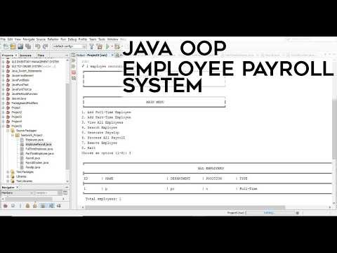 Employee Payroll System - Java OOP Project