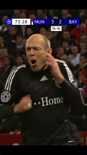 That Iconic Arjen Robben Moment at Old Trafford 🚀✨ #shorts #ucl #oldtrafford #football