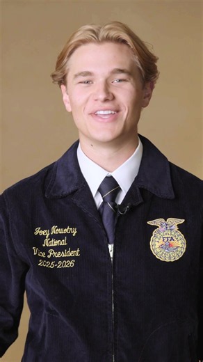Catch National FFA Eastern Region Vice President, Joey Nowotny, on FFA Live! at 2:41 p.m. est! 💙 Tune in from wherever you are. #FFA26 🔗 ffa.org
