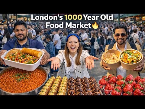London’s 1000 Year Old Food Market | Borough Market | Indian Street Food in London 