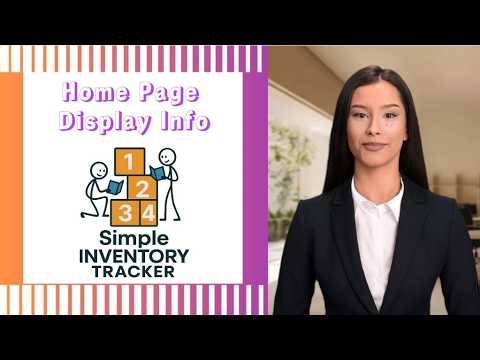 Simple Inventory Tracker Home Page #sit #inventorymanagement #inventory #inventorysoftware