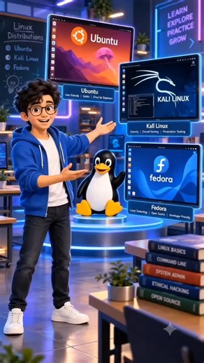 Day 3 – Linux Distributions: Ubuntu, Kali, Fedora 🐧