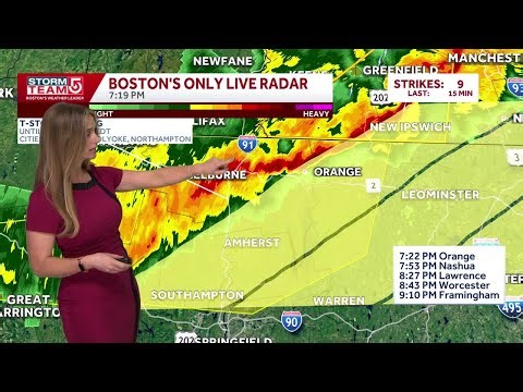 Video: Threat of strong thunderstorms possible through 10 p.m.