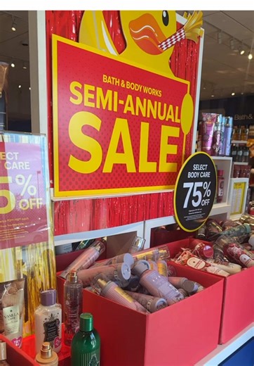 Bath & Body Works Semi Annual Sale on Body Care