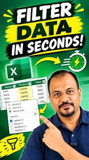 FILTER Function in Excel — Extract Any Data Instantly!