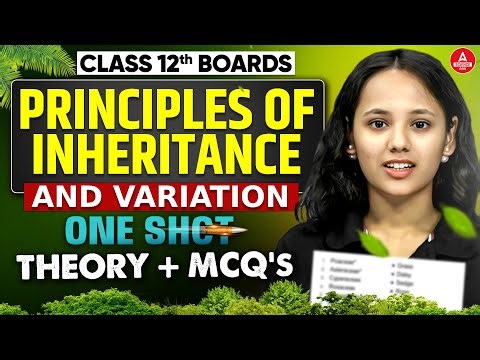 Principles of inheritance and Variation Class 12 One Shot | Biology Chapter 4 Theory + MCQs