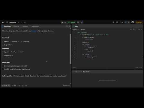 Day 4 | 21*/1000 | LeetCode 242 – Valid Anagram | Optimized O(n) Python Solution