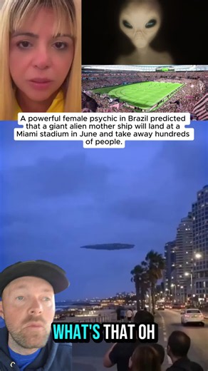 A powerful female psychic in Brazil predicted that a giant alien mother ship will land at a Miami stadium in June and take away hundreds of people. #nasa #ufo #aliens #science #breakingnews