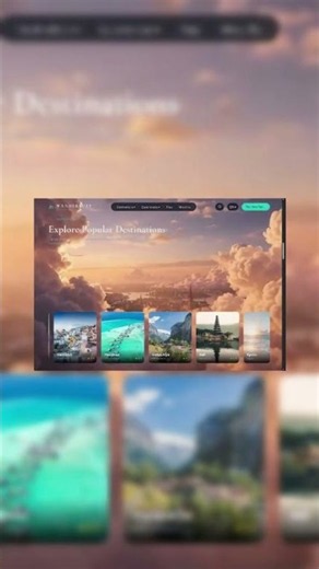 Modern Travel Website Design 🌍✨ (Source Code Available!)