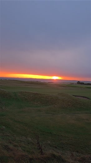 Golden Skies at Dawn | Scottish Golf Course Morning