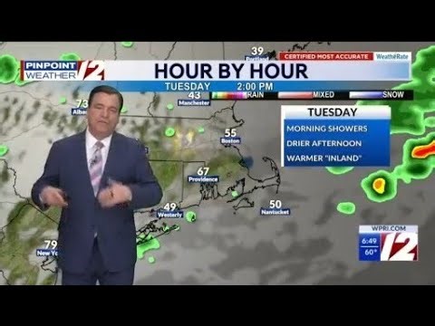 WPRI 12 Weather Forecast 3/30/26 Milder Next Few Days