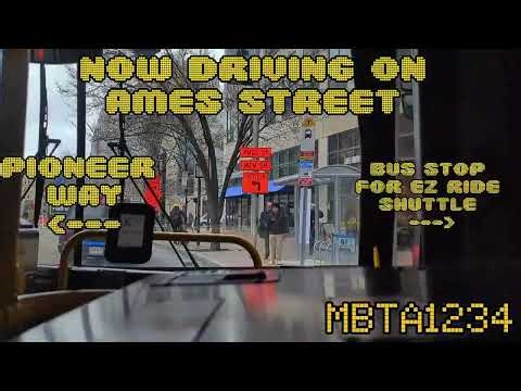 MBTA route CT2 crosstown timelapse from Sullivan square to Ruggles station 