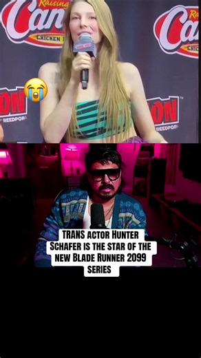 TRANS actor Hunter Schafer is the star of the new Blade Runner 2099 series #hunterschafer #bladerunner2049 #bladerunner #woke #woketok