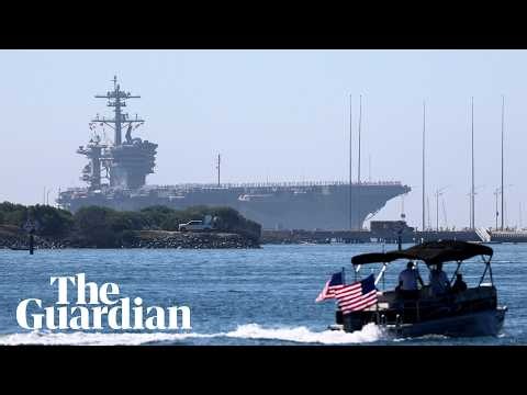 USS Abraham Lincoln returns to US after record-long deployment - watch live