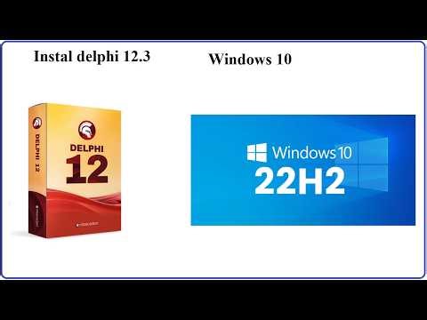 Instal Delph 12 3 in windows 22H2 update 2026
