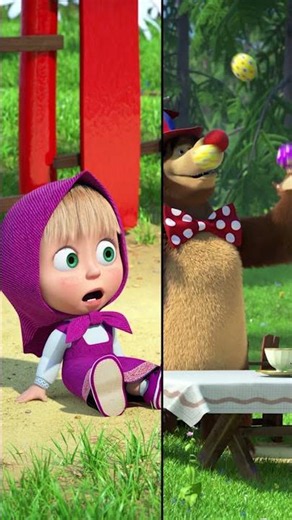 ¿Quién tiene el mejor amigo? #Shorts #mashabear #mashaoso #shortsfeed #niños #trending