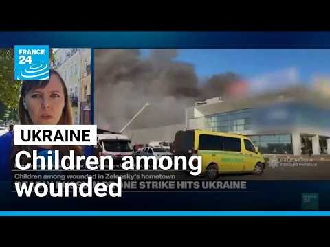 Children among wounded in Zelensky's hometown, struck by Russian drones • FRANCE 24 English