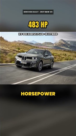 All-New 2027 BMW X5: 394 HP Six, First Electric iX5 With 570 HP #Shorts