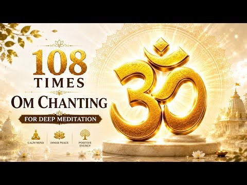 OM Chanting 108 Times | Deep Meditation, Positive Energy & Inner Peace | ॐ Meditation Mantra