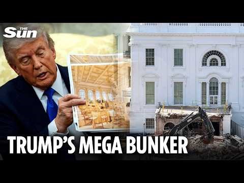 Trump reveals new White House bunker with bomb shelters and ‘drone-proof ceilings’
